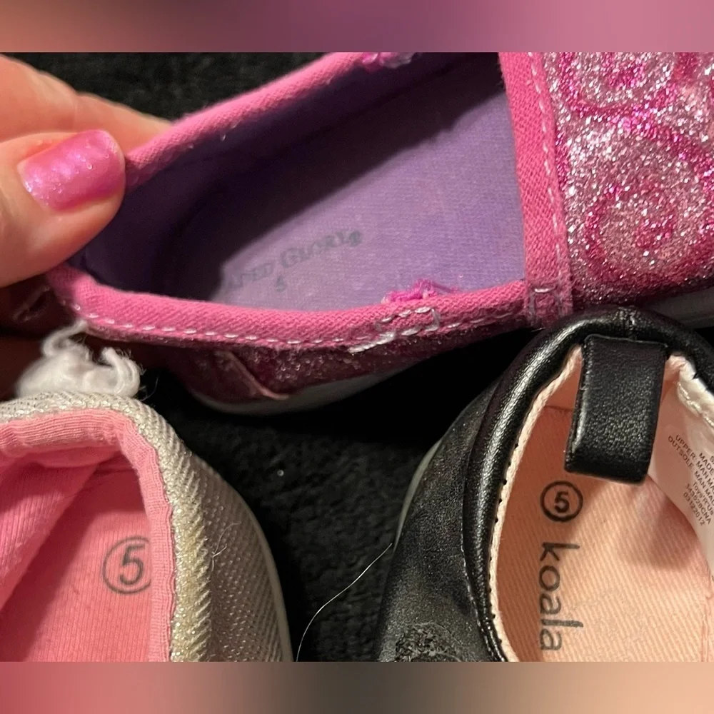 Baby Girl Size 5 Shoe Lot of 3